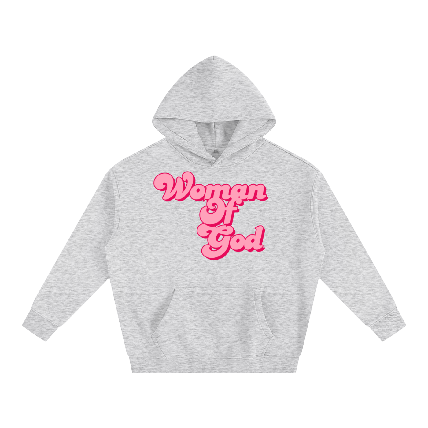 Oversize Fleeced "WOMAN OF GOD" Hoodie