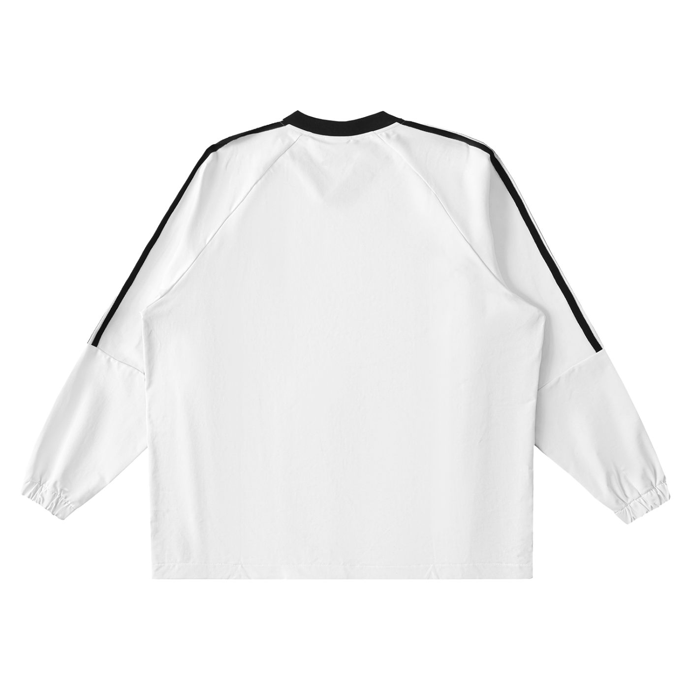 Color-Block V-Neck Long-Sleeve "TRUTH" T-Shirt
