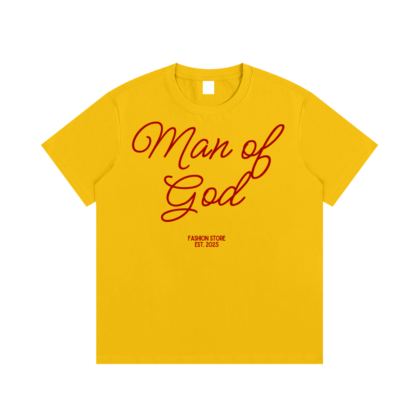 Essential Cotton "MAN OF GOD" T-Shirt