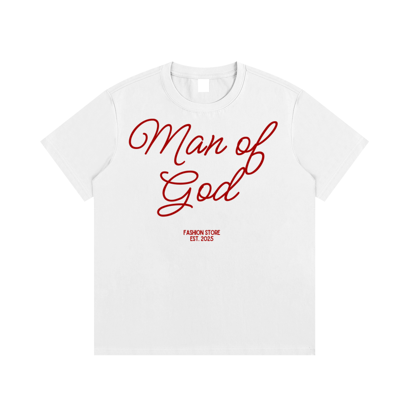 Essential Cotton "MAN OF GOD" T-Shirt