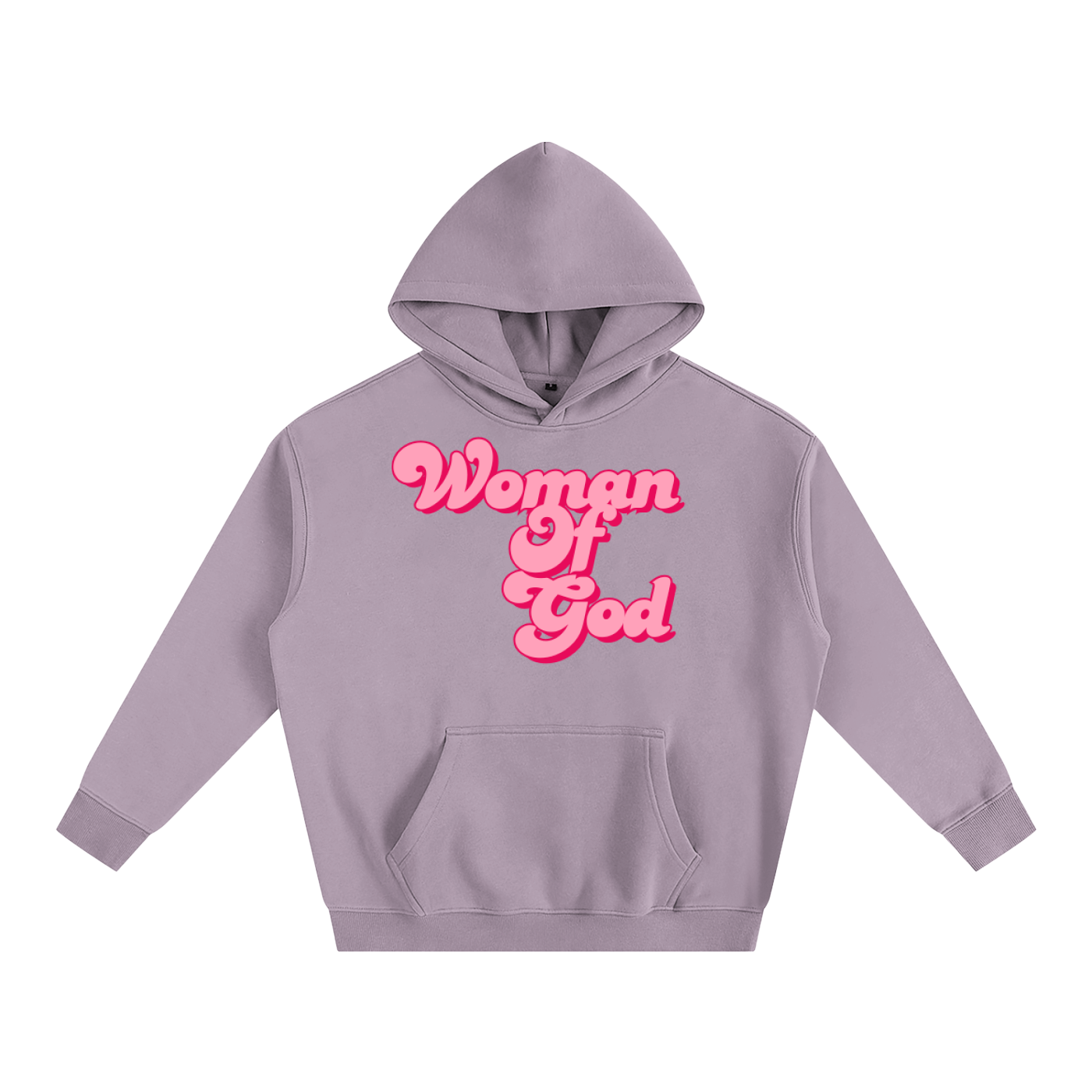 Oversize Fleeced "WOMAN OF GOD" Hoodie