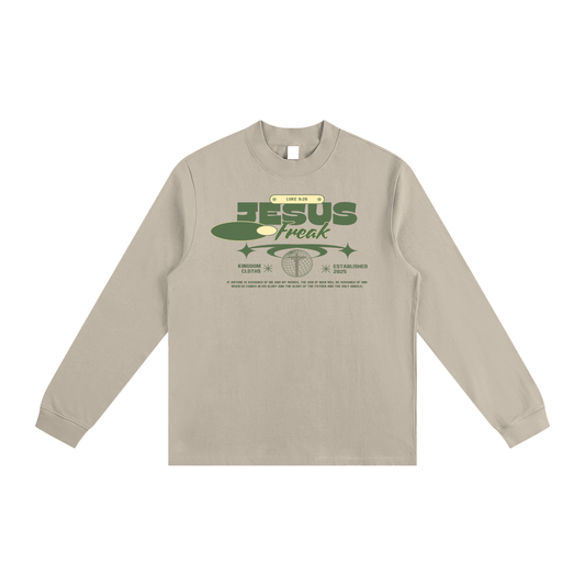 Essential Non-Shrink Mock Neck ”JESUS FREAK” Sweatshirt