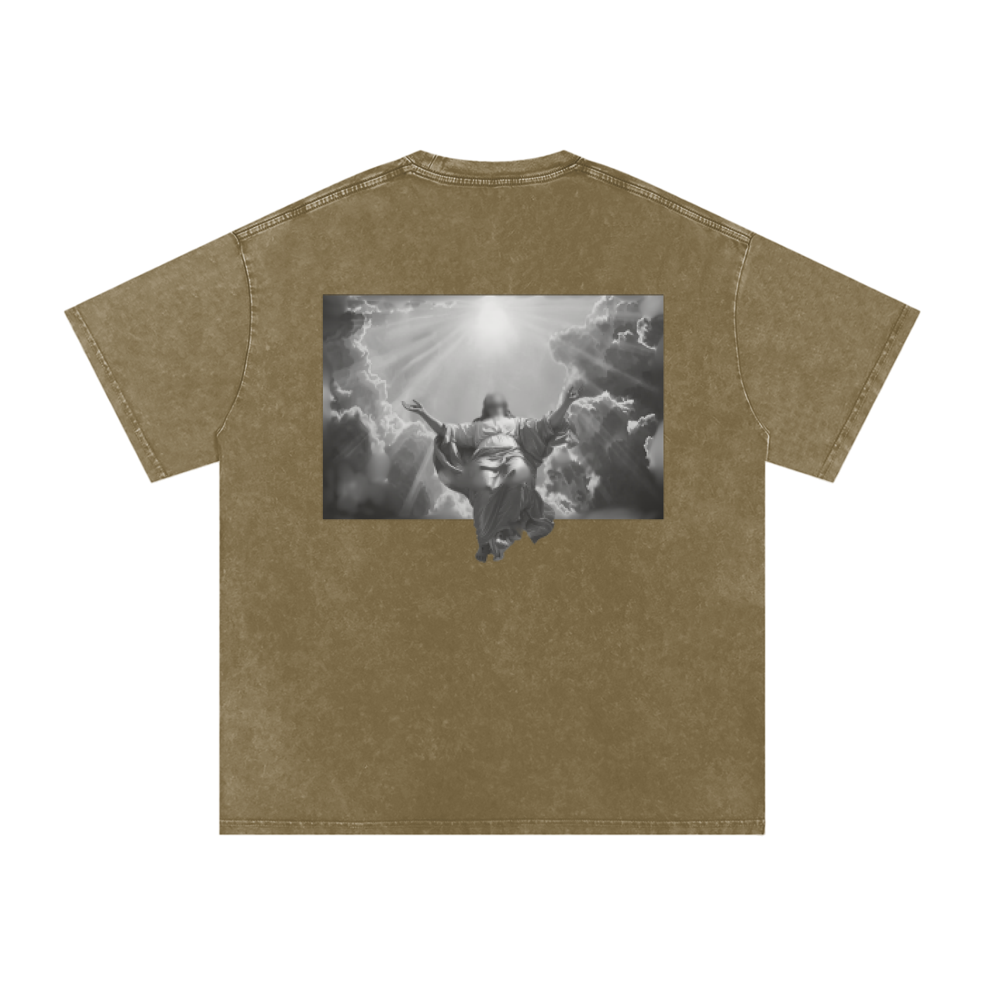 Snow Washed Oversized Cotton "JESUS=TRUTH" T-Shirt