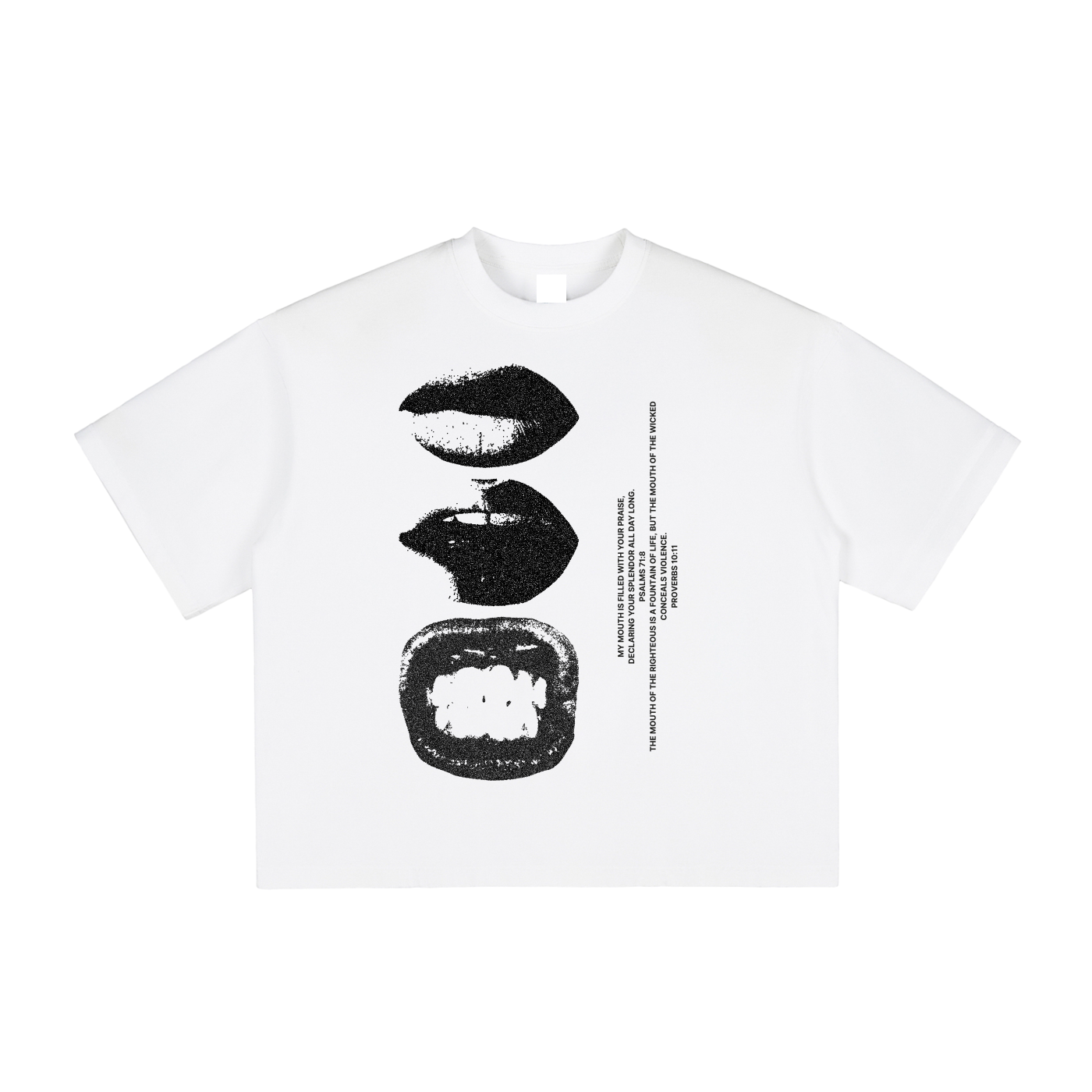 Vintage Washed Boxy "LIPS OF THE RIGHTEOUS" T-Shirt