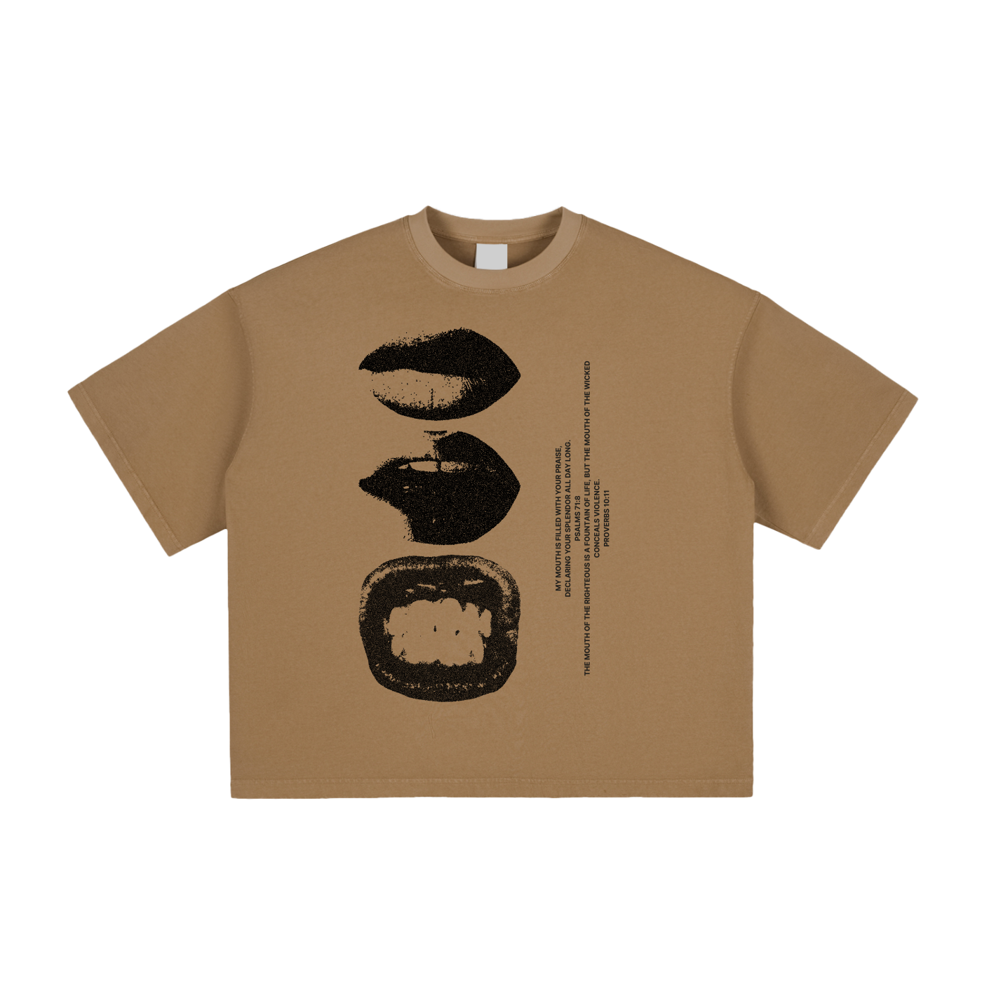 Vintage Washed Boxy "LIPS OF THE RIGHTEOUS" T-Shirt