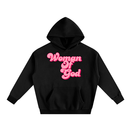 Oversize Fleeced  "WOMAN OF GOD" Hoodie