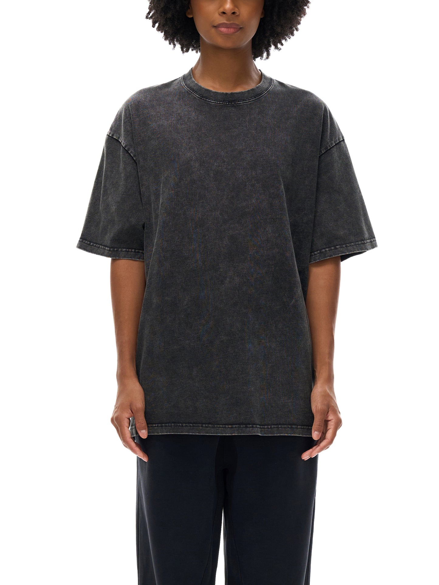 Snow Washed Oversized Cotton "JESUS=TRUTH" T-Shirt