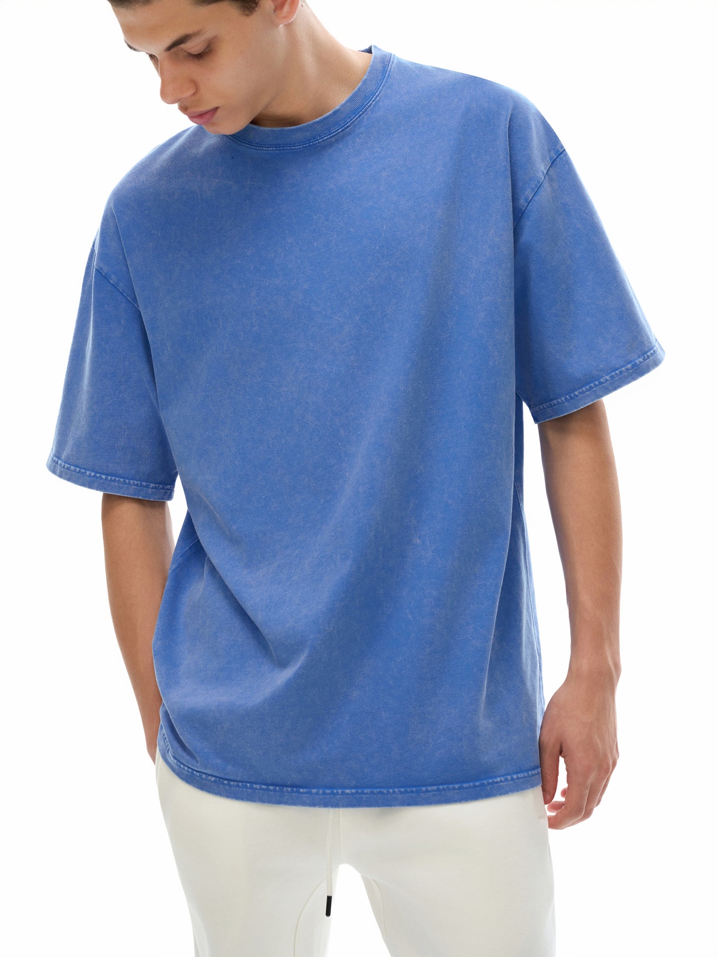 Snow Washed Oversized Cotton "JESUS=TRUTH" T-Shirt
